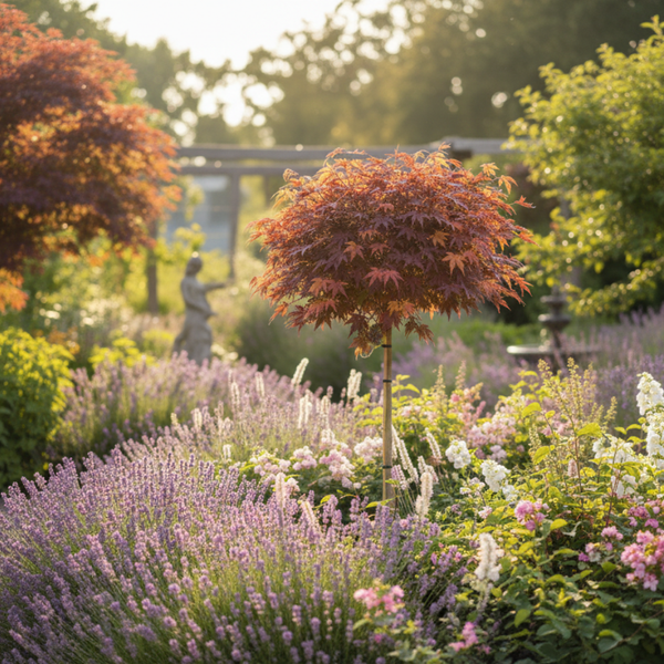 1 Rode Esdoorn Boom ‘Acer platanoides Crimson Sentry’ Ø21 cm ↕100 cm Stam 80 cm