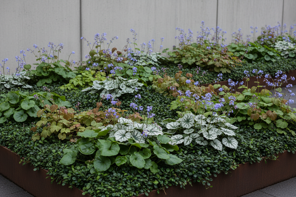Schaduw Bloemenborder Set van 12, 24, 48, 60 of 120 planten