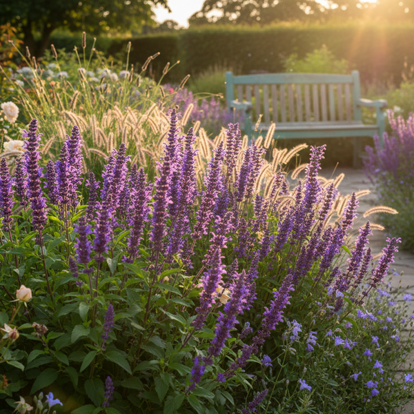 3 Salie Planten ‘Salvia nemorosa Ostfriesland’ Ø9 cm ↕15 cm