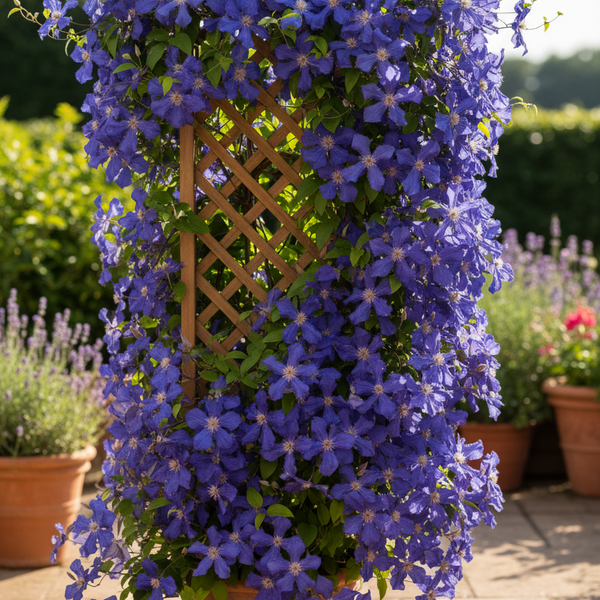 1 Clematis blauw ‘Clematis’ Ø23 cm ↕80 cm