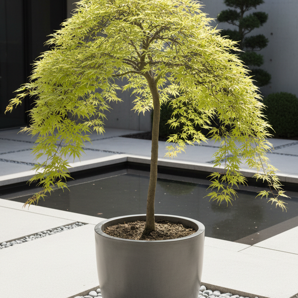 1 Japanse Esdoorn op Stam ‘Acer palmatum Cascade Citrine’ Ø19 cm ↕70 cm