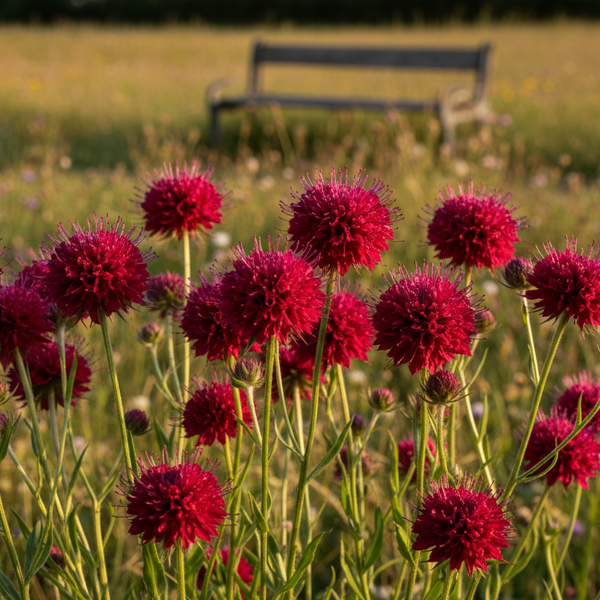 3  Beemdkroon ‘Knautia macedonica’ Ø9 cm ↕15 cm