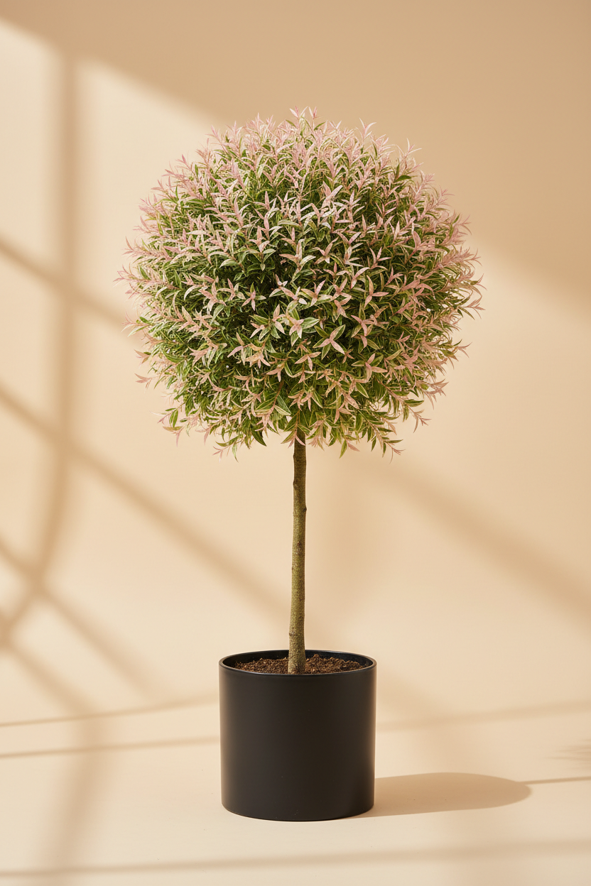 Flamingowilg op stam ‘Salix Hakuro Nishiki’ Ø19 cm ↕60 cm
